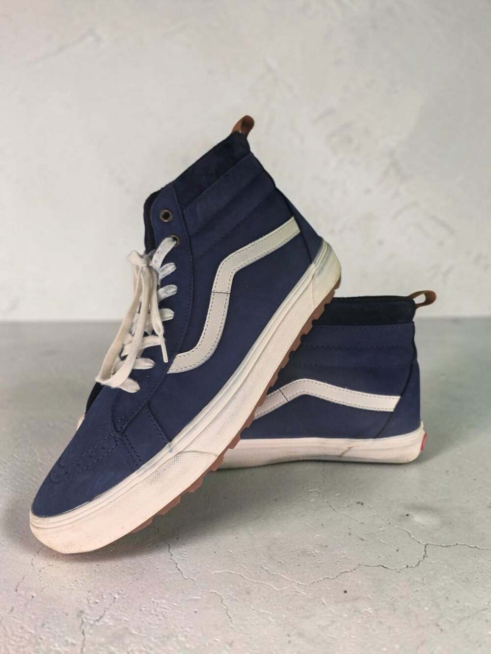 Vans Sk8-Hi MTE-1 High Top Navy Blue White Sneakers Shoes